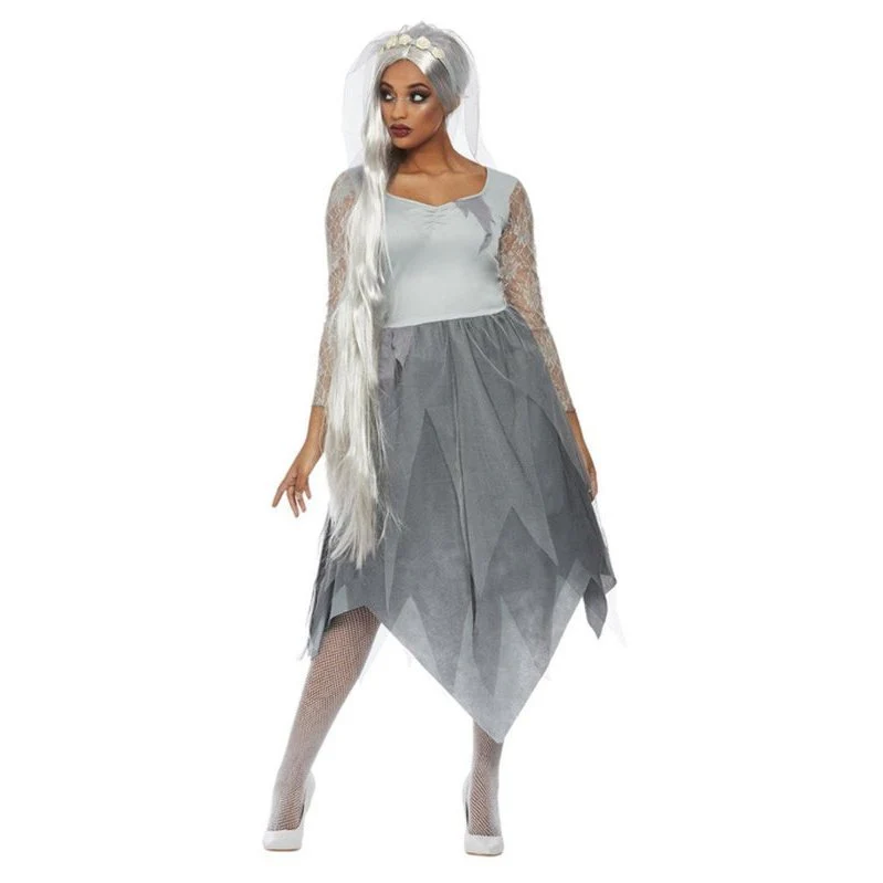 Grave Yard Bride Costume, Grey - Image 4