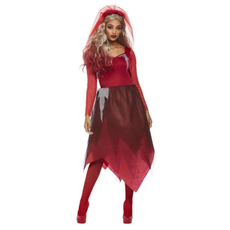 Grave Yard Bride Costume, Red