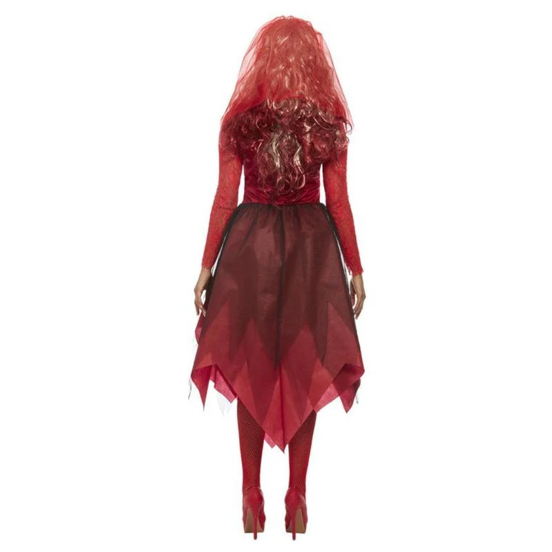 Grave Yard Bride Costume, Red - Image 3
