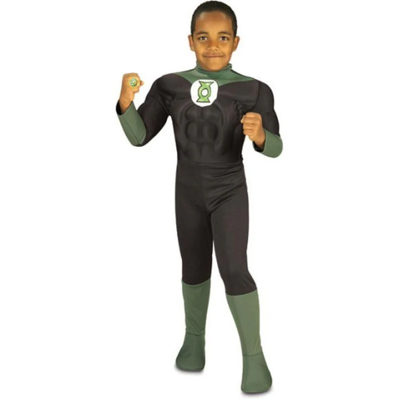 Green Lantern Deluxe Muscle Chest Child Size M - Image 3