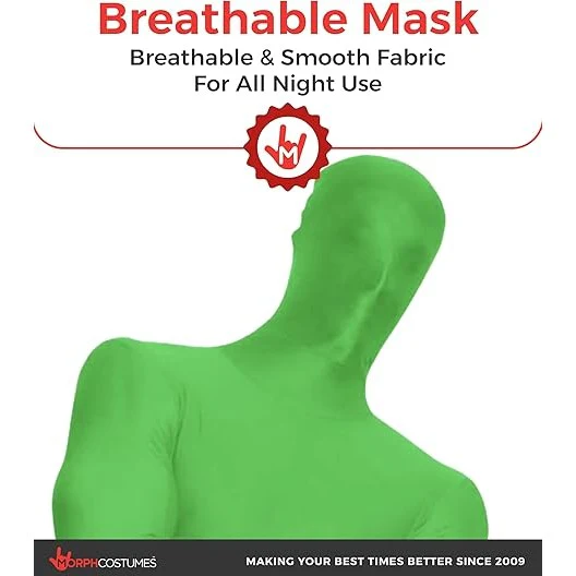 Green Morphsuit Adult Costume - Image 3