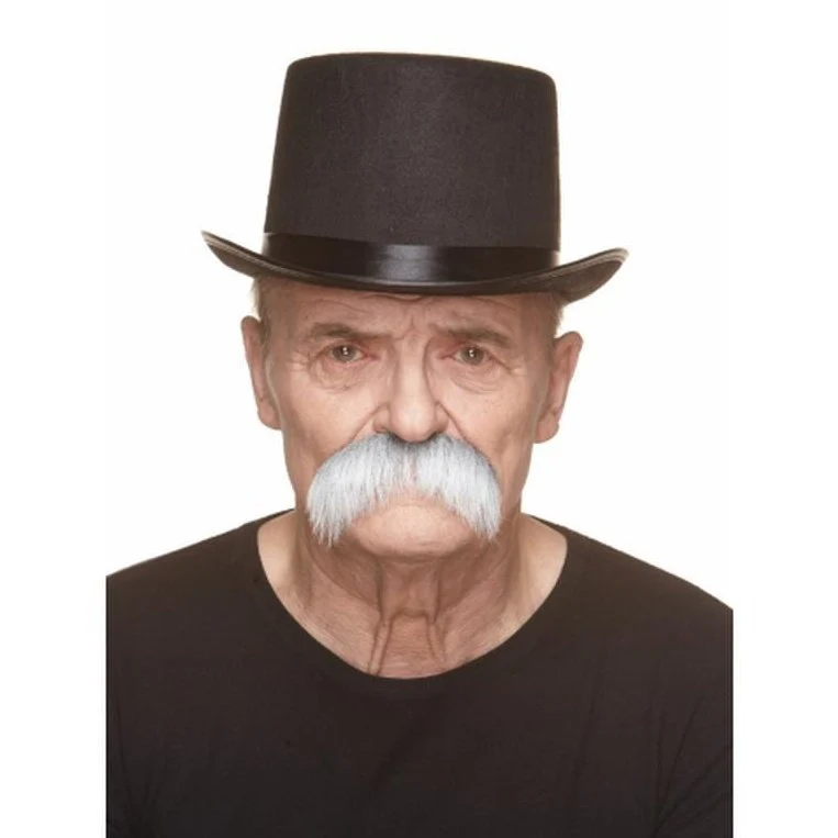 Grey And Black Mexican Moustache