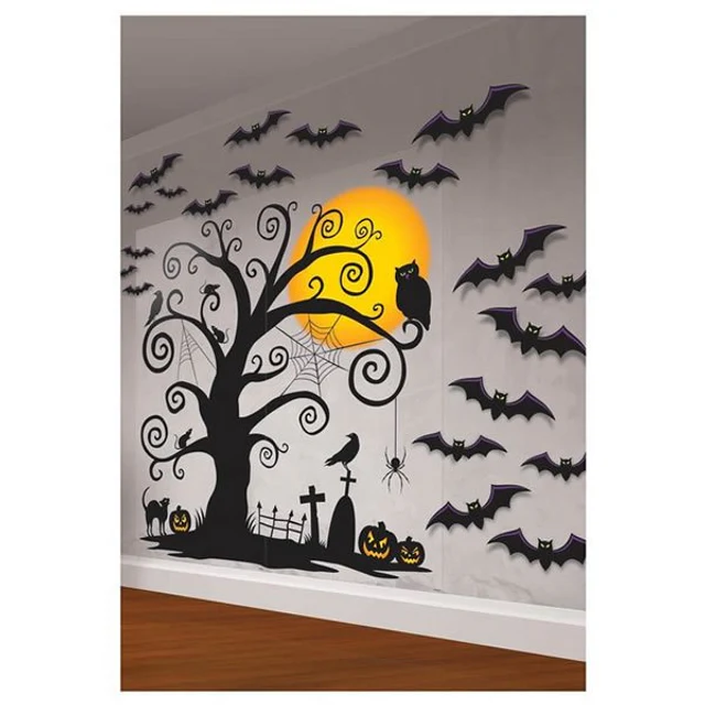 Halloween Scene Setter Wall Decorating Kit