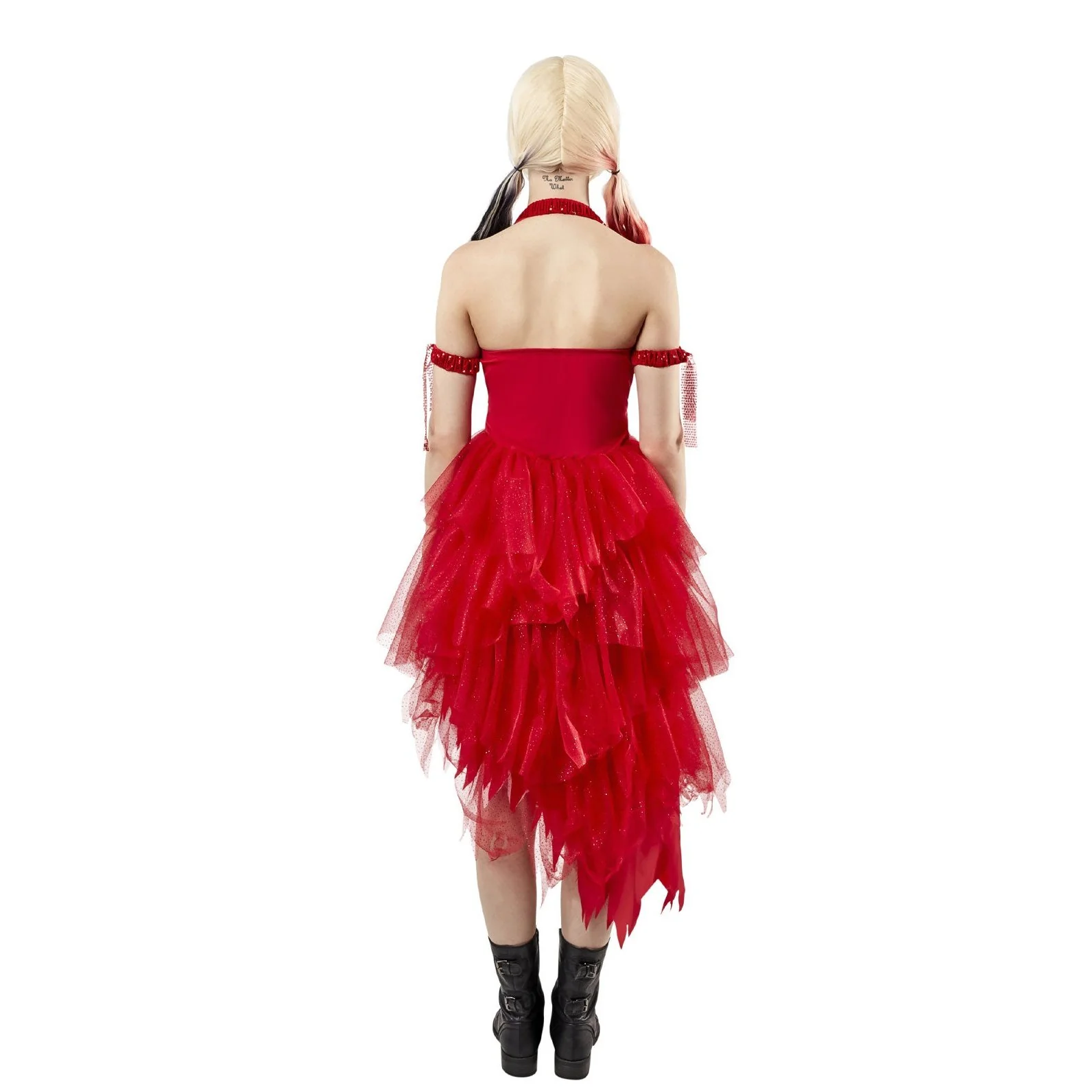 Harley Quinn Red Dress Costume, Adult - Image 2