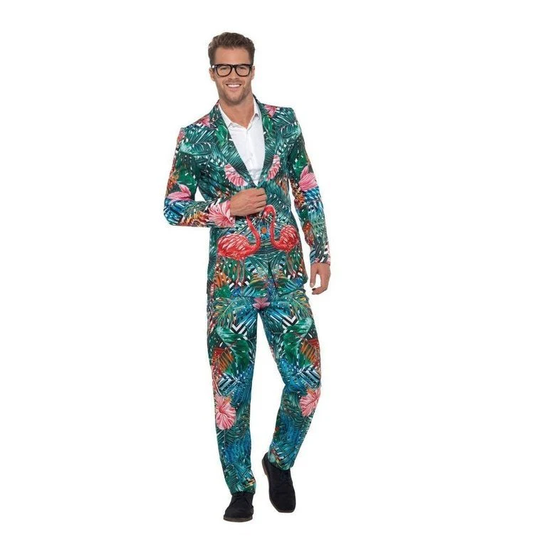 Hawaiian Tropical Flamingo Suit - Image 4