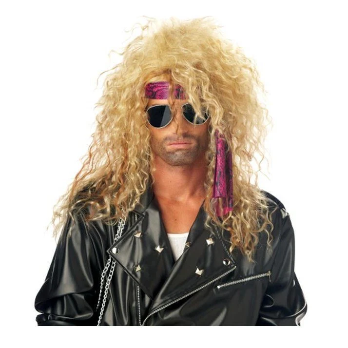 Heavy Metal Rocker Wig - Blonde
