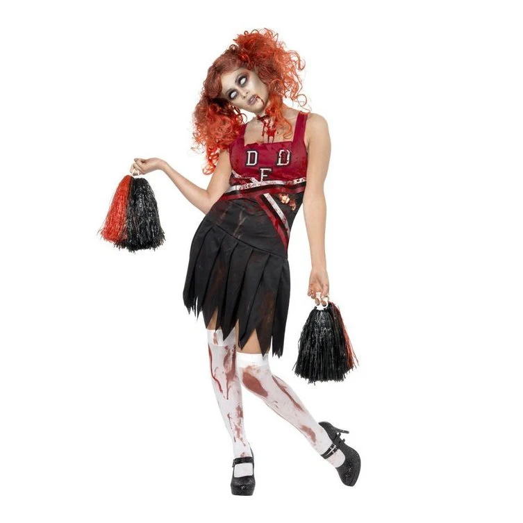 High School Horror Cheerleader Costume - Image 4