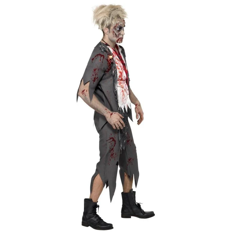 High School Horror Zombie Schoolboy Costume - Image 2