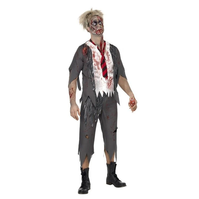 High School Horror Zombie Schoolboy Costume - Image 4