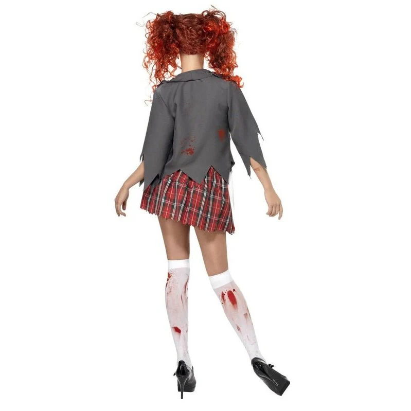 High School Horror Zombie Schoolgirl Costume - Image 3