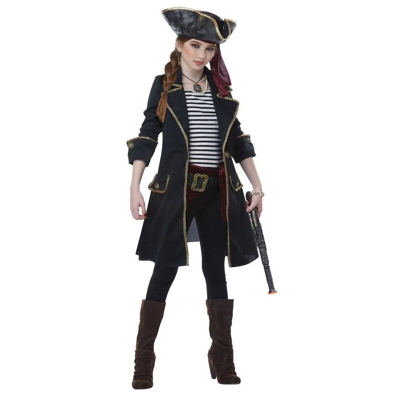 High Seas Captain Girl's Costume - Image 2