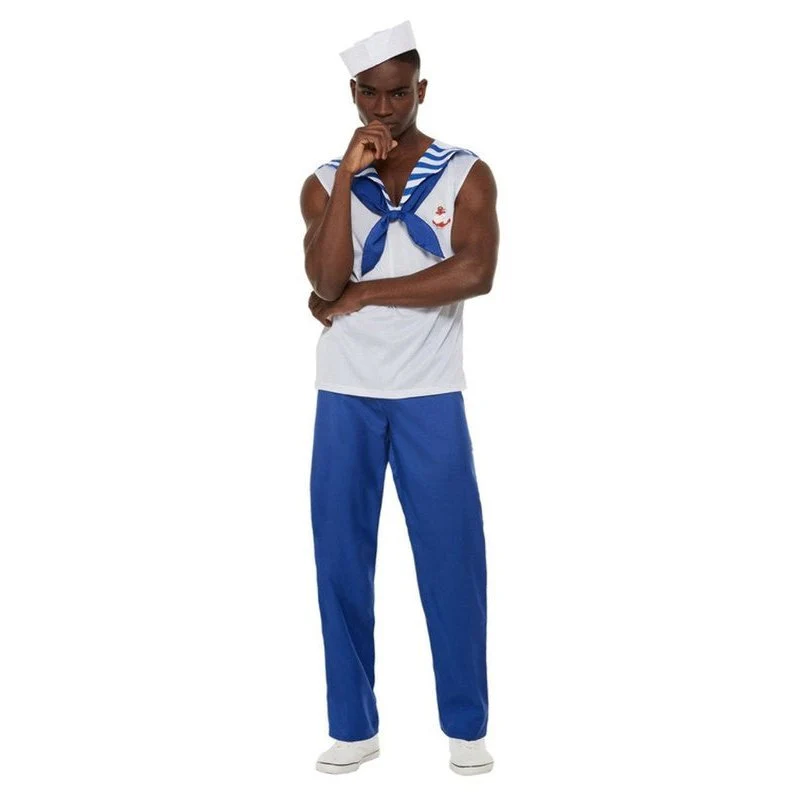 High Seas Sailor Costume, White, Male