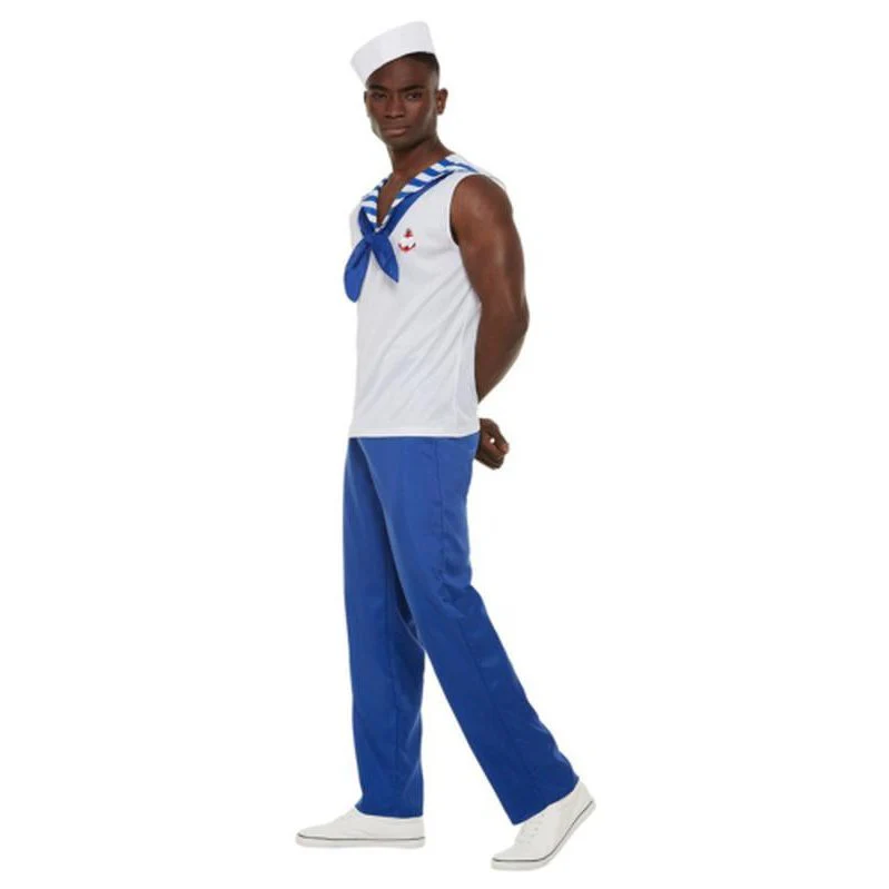 High Seas Sailor Costume, White, Male - Image 2