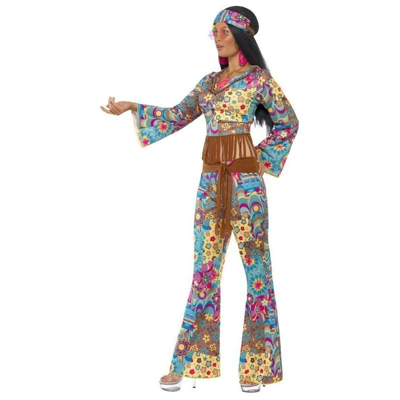 Hippy Flower Power Costume - Image 2