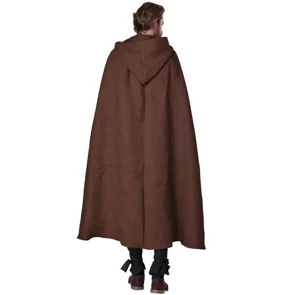 Hooded Cloak, Brown, Adult - Image 2