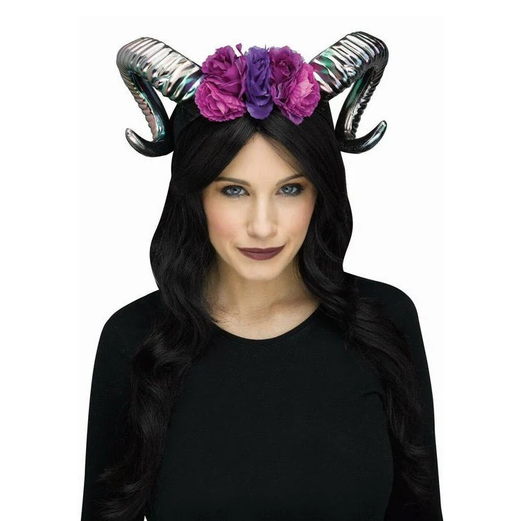 Horn Flower Headpiece Oil Slick