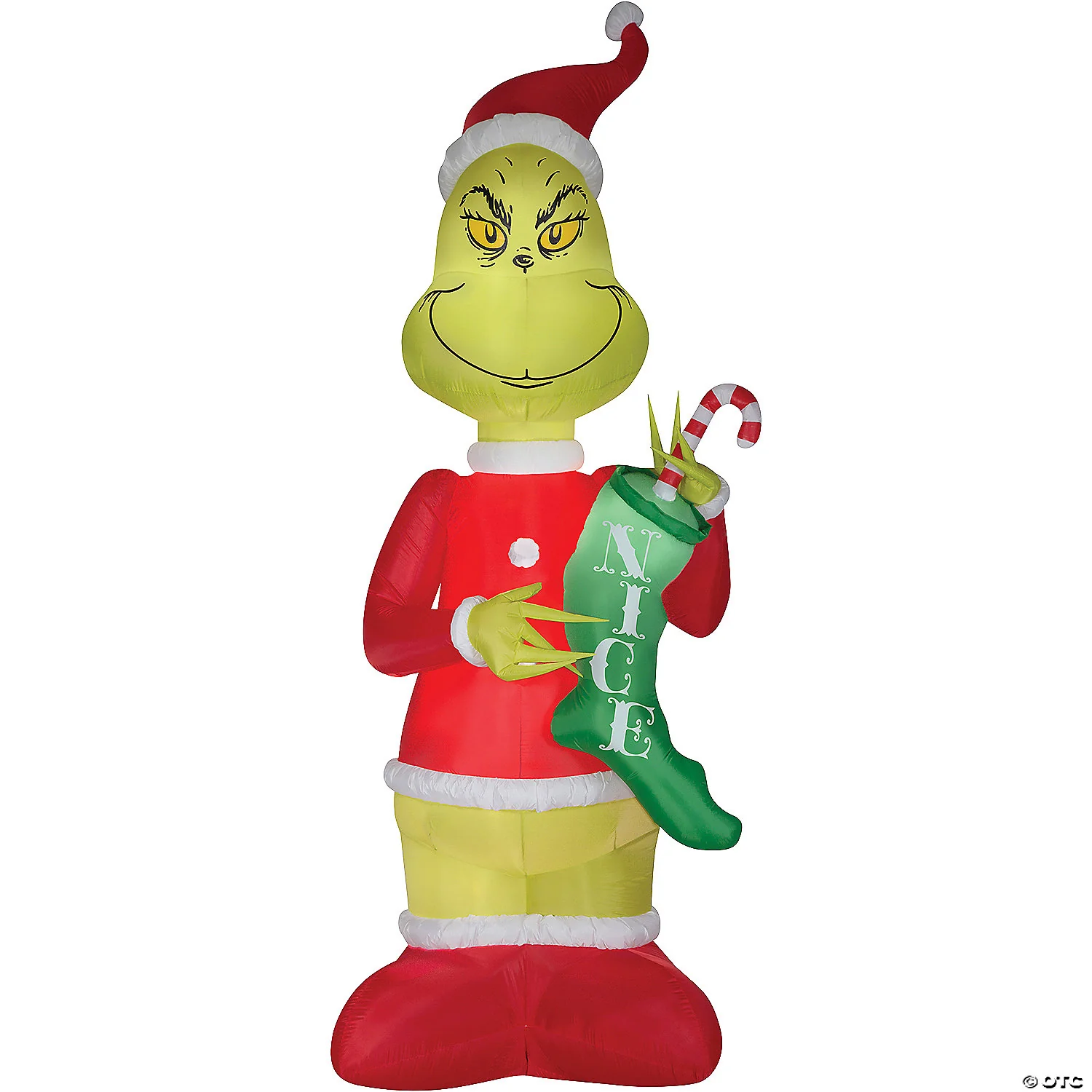 108" Blow Up Inflatable Grinch with Stock Giant Outdoor Yard Decoration - Image 2