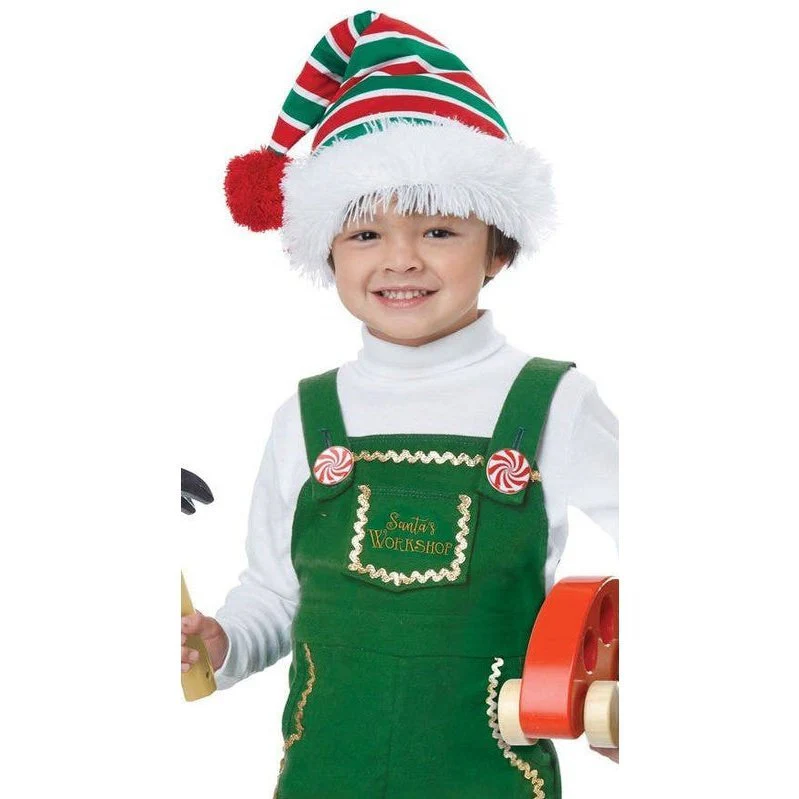 Jolly Lil' Green Elf Toddler Christmas Costume - Image 2