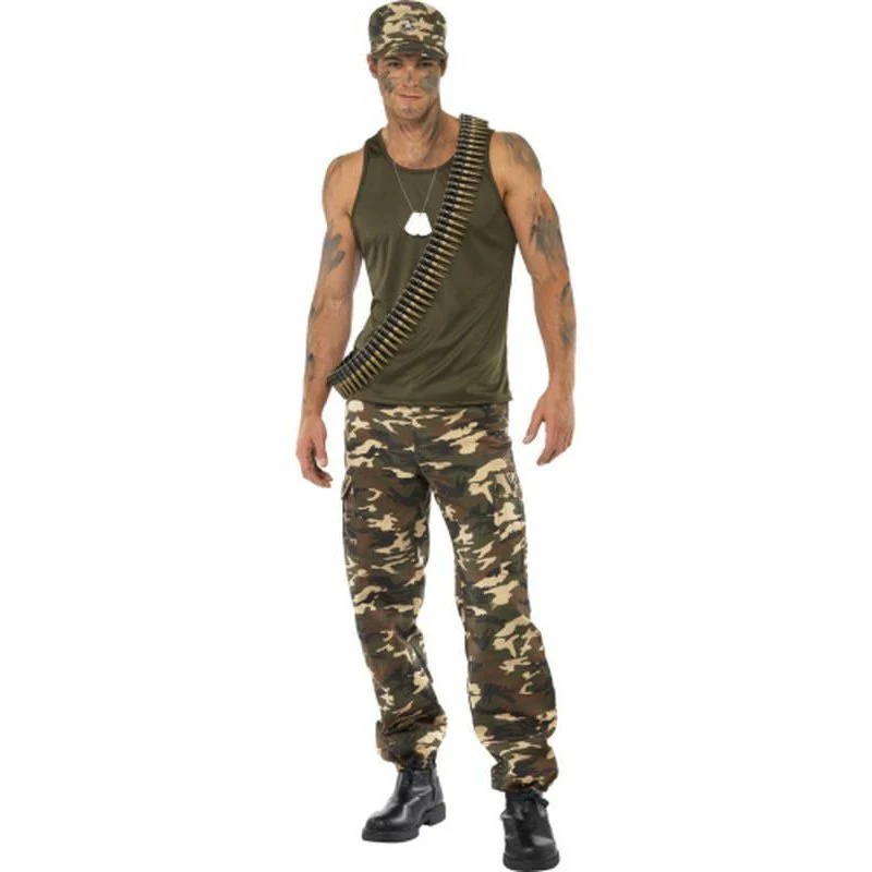 Khaki Camo Deluxe Costume, Male