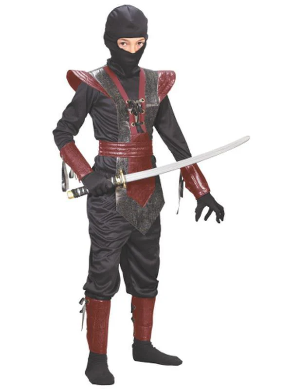 Leather Ninja Red Child Costume - Image 4
