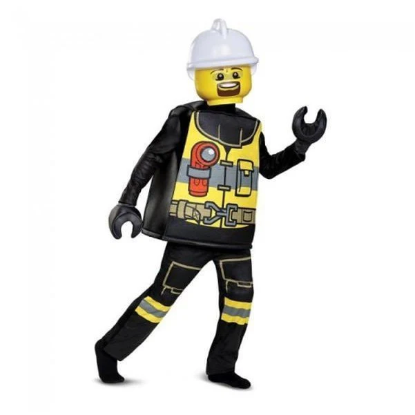 Lego Firefighter Deluxe Child Costume - Image 2