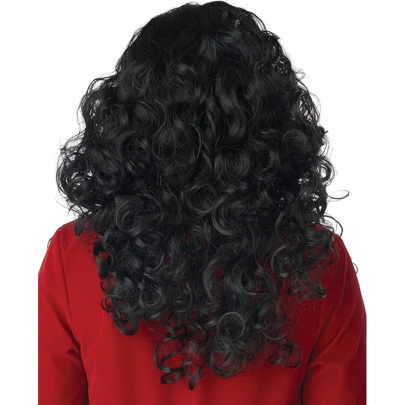 Long Curly Wig, Black - Image 3