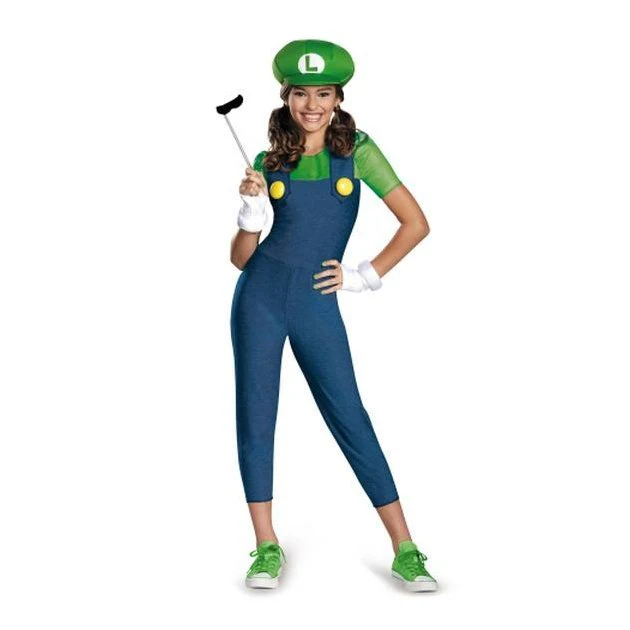 Luigi Tween Girl Costume