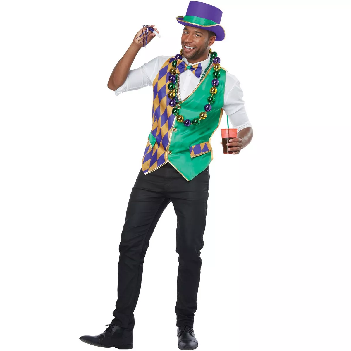 Mardi Gras Man Adult Costume Kit