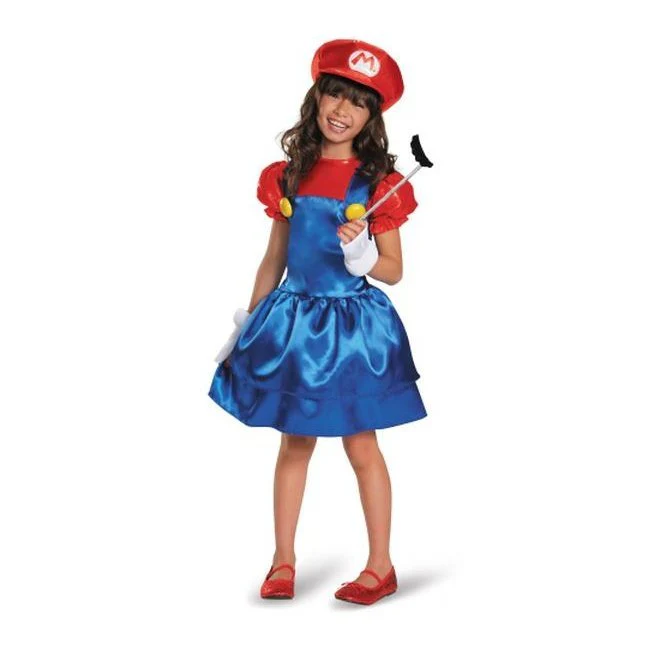 Mario Skirt Version Child Costume