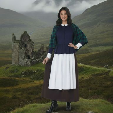 Mayflower Pilgrim Lady Women's Costume - Image 4
