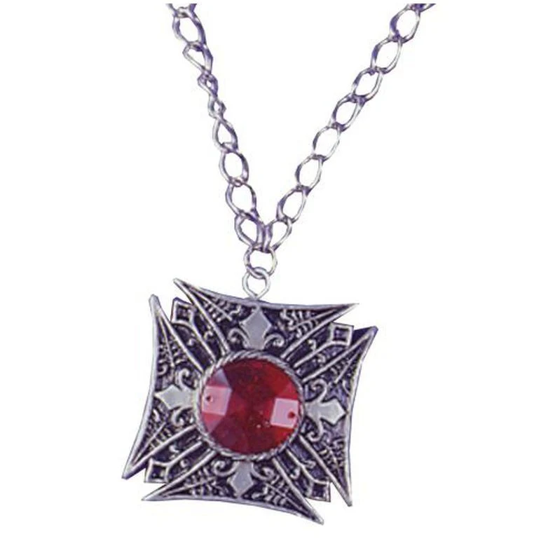 Medallion Vampire Red Gem