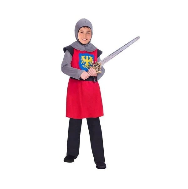 Medieval Knight Red Boys Costume