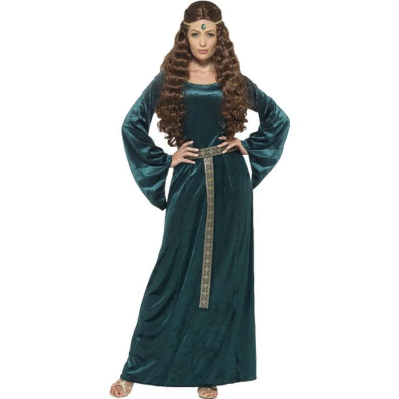 Medieval Maid Costume - Green