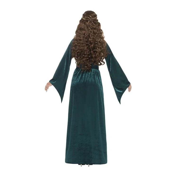 Medieval Maid Costume - Green - Image 3