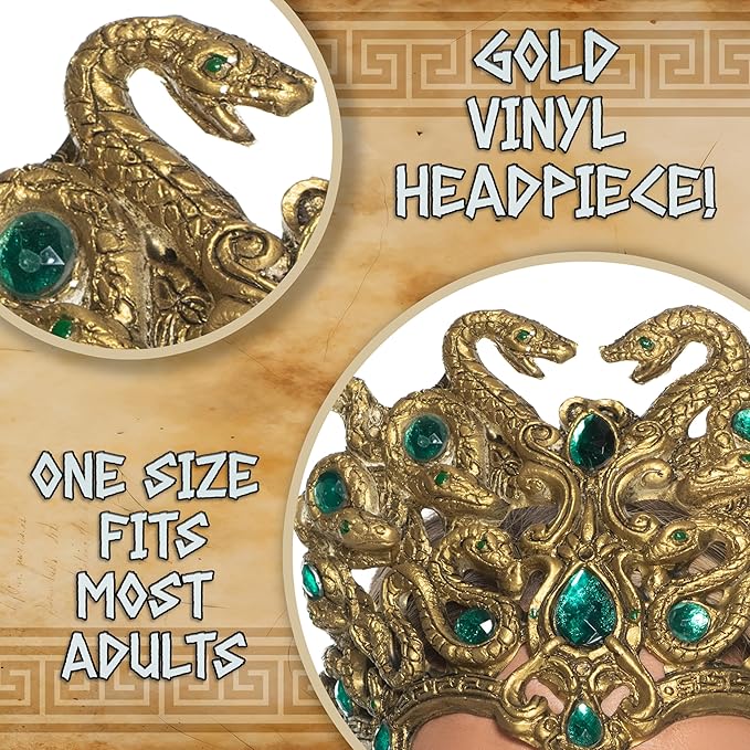 Medusa Snake Headpiece with Jewels - Image 2
