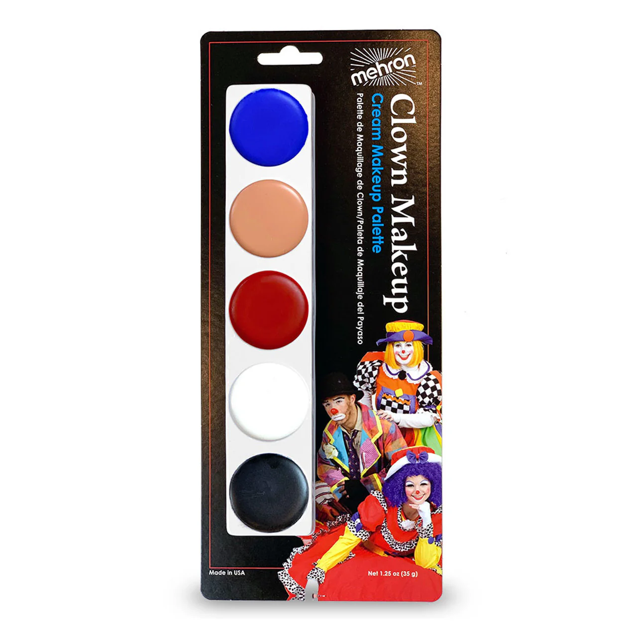 Mehron Clown Makeup Palettes (5 Colors) - Image 2