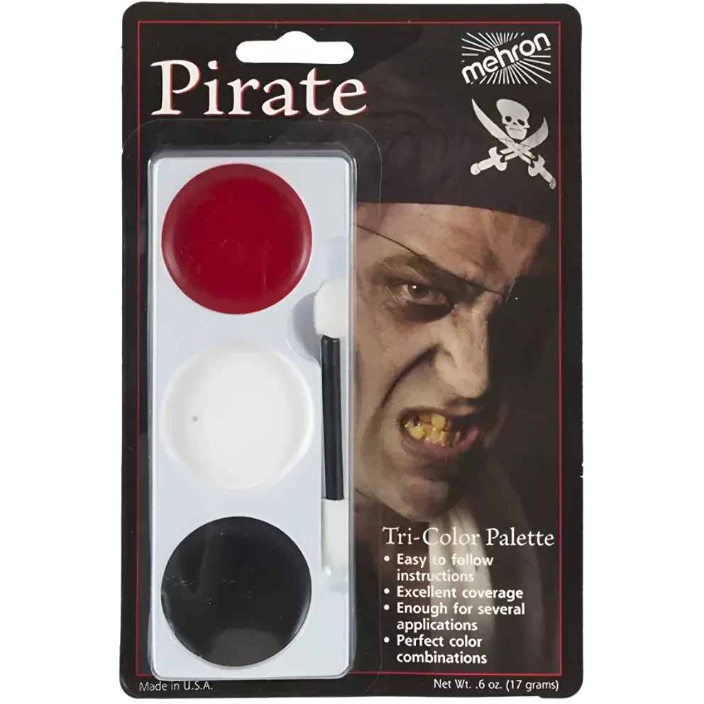 Mehron Tricolour Pirate Makeup Palette