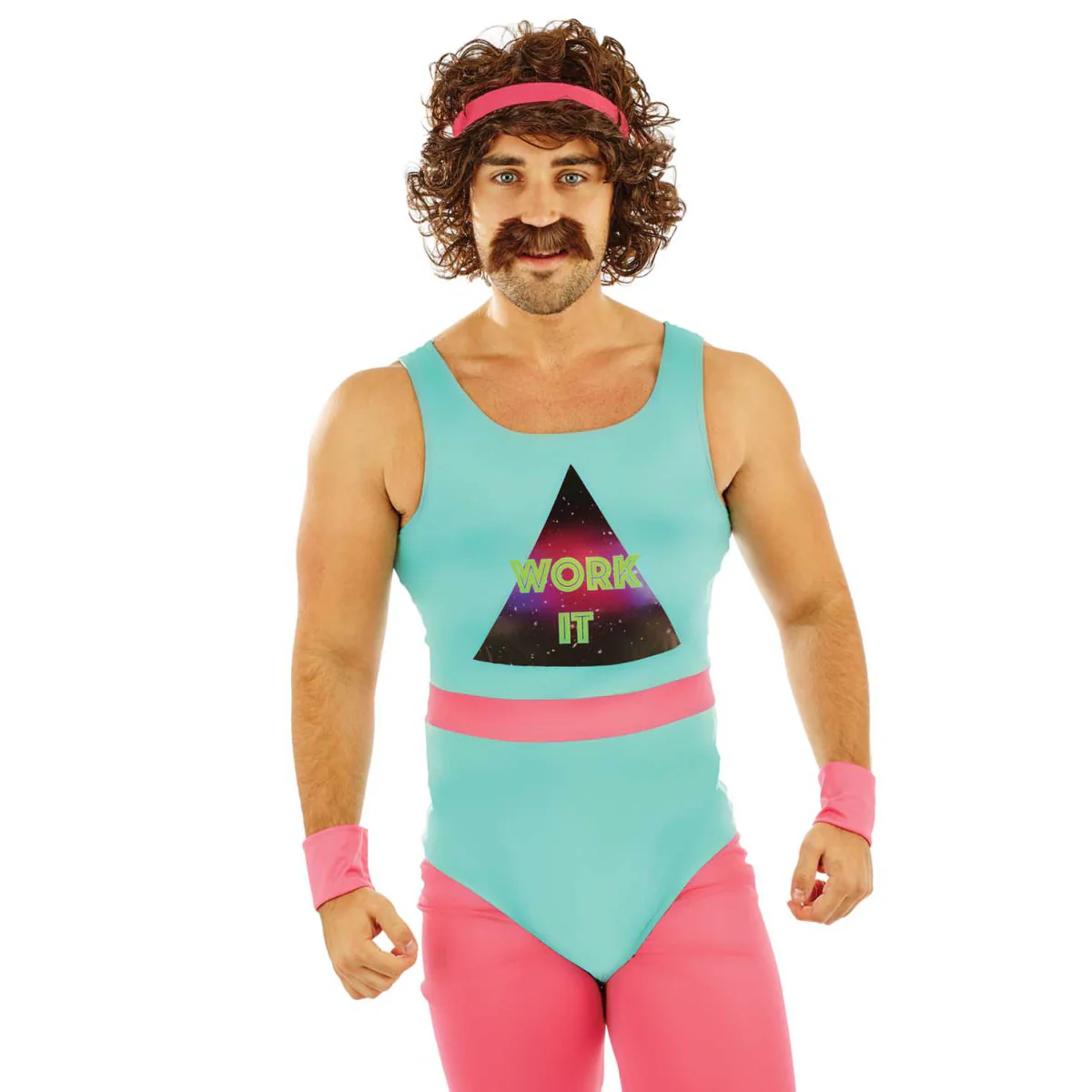 Mens 80s Fitness Instructor Costume - Image 4