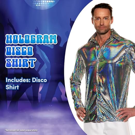 Men's Hologram Disco Shirt - Image 2