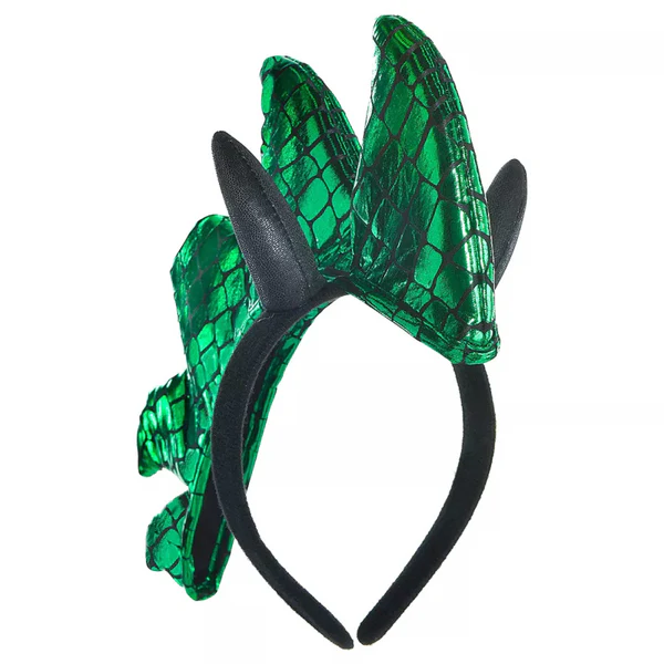Metallic Green Dragon Spike Headband