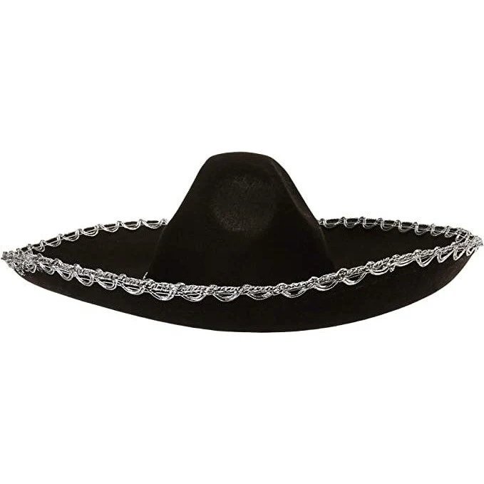 Mexican Sombrero, Black, Adult - Image 2