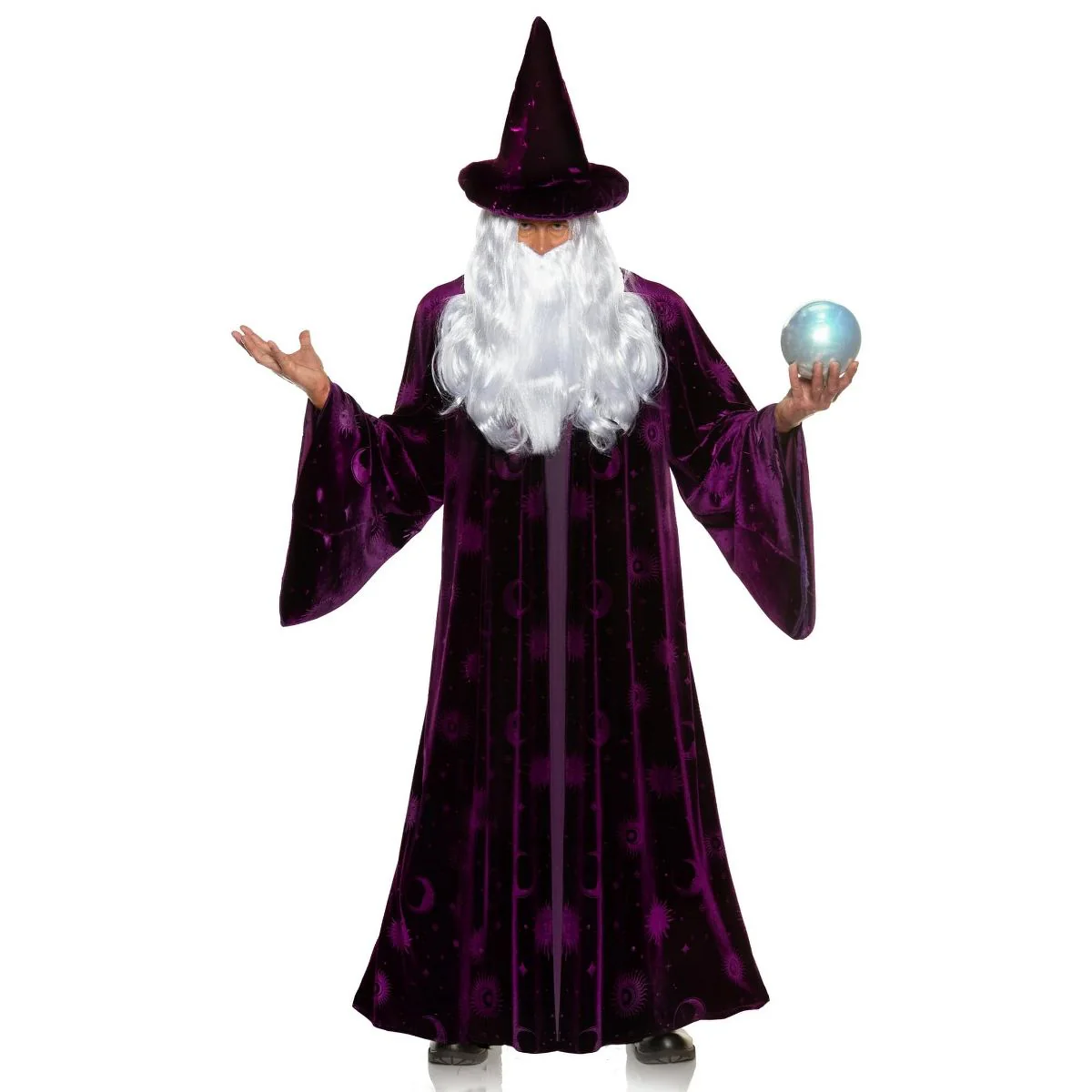 Midnight Mystic Wizard Purple Adult Costume