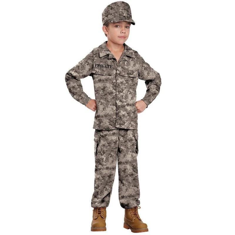 Military Army Soldier Boys Costume