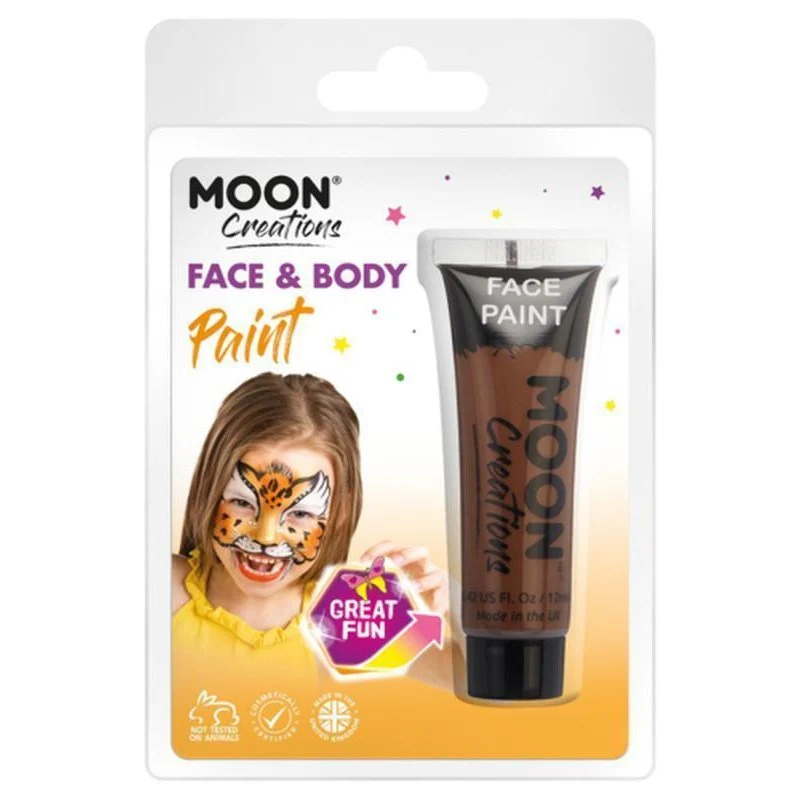 Moon Creations Face & Body Paint, Brown - Image 2