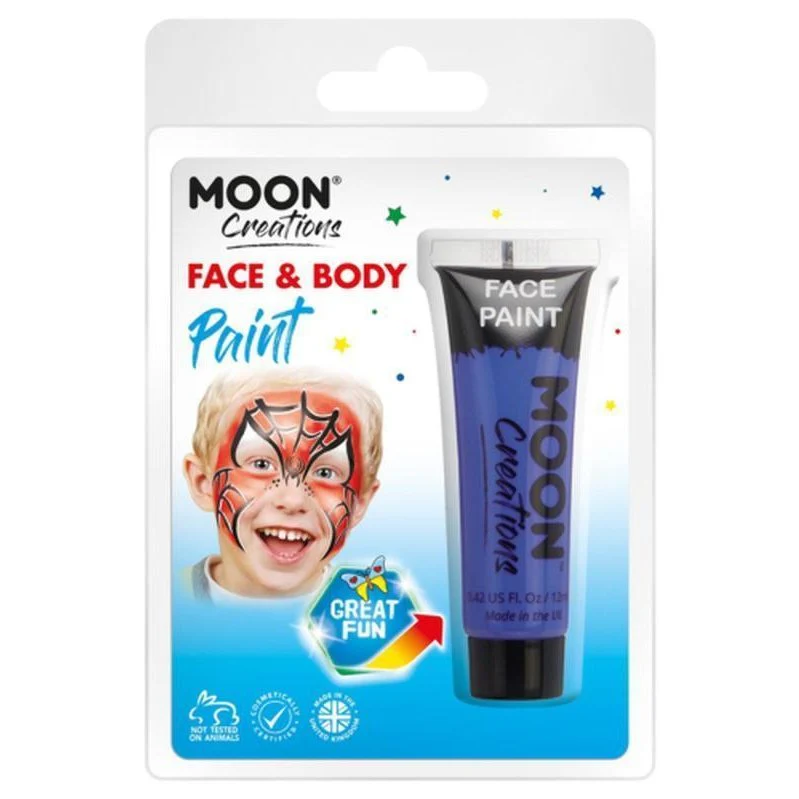 Moon Creations Face & Body Paint, Dark Blue - Image 3
