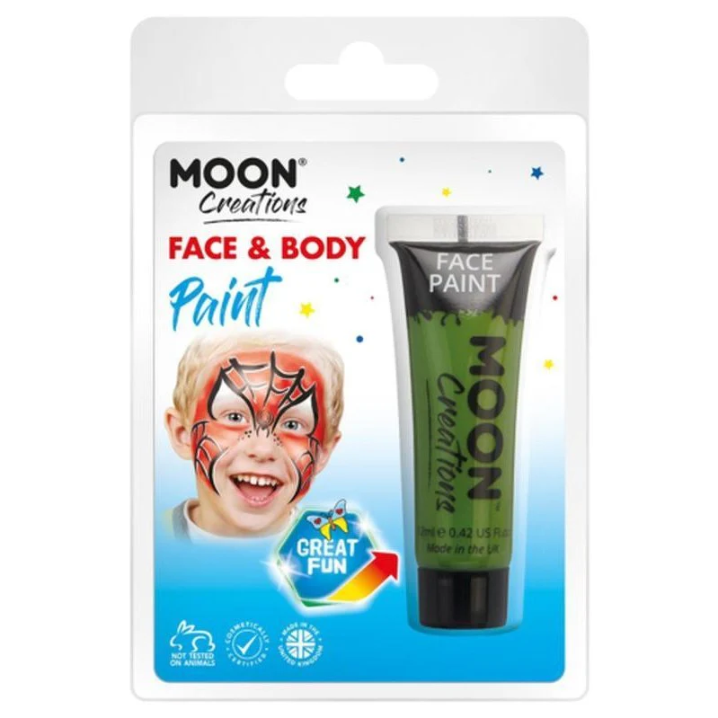 Moon Creations Face & Body Paint, Green - Image 3