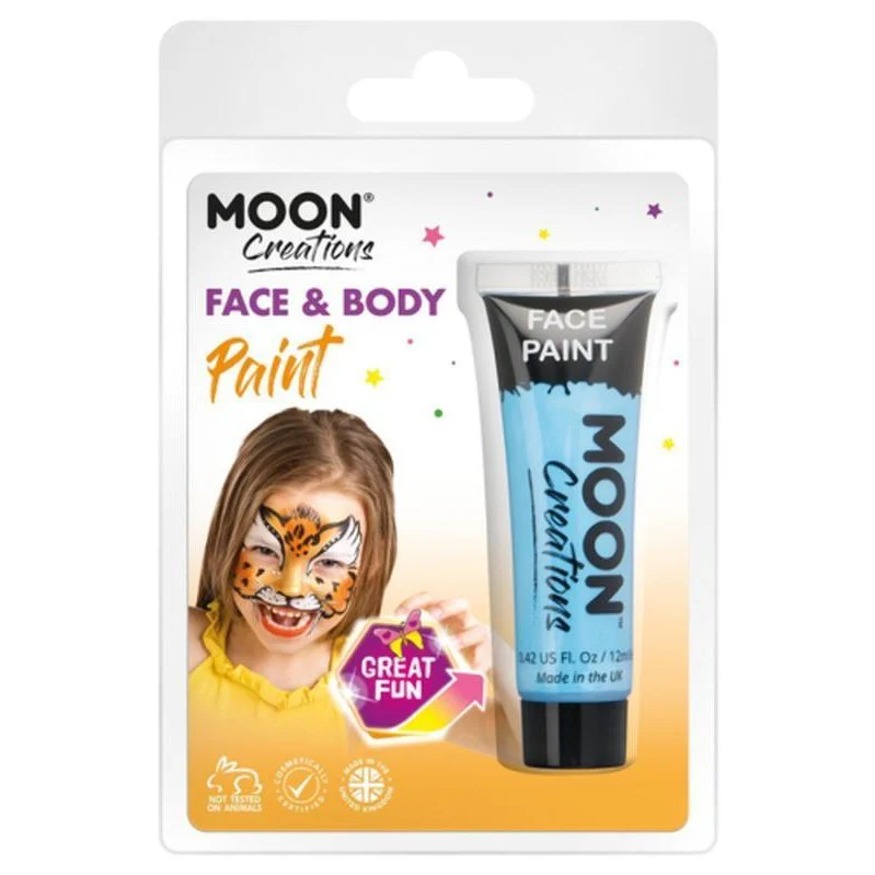 Moon Creations Face & Body Paint, Light Blue - Image 3