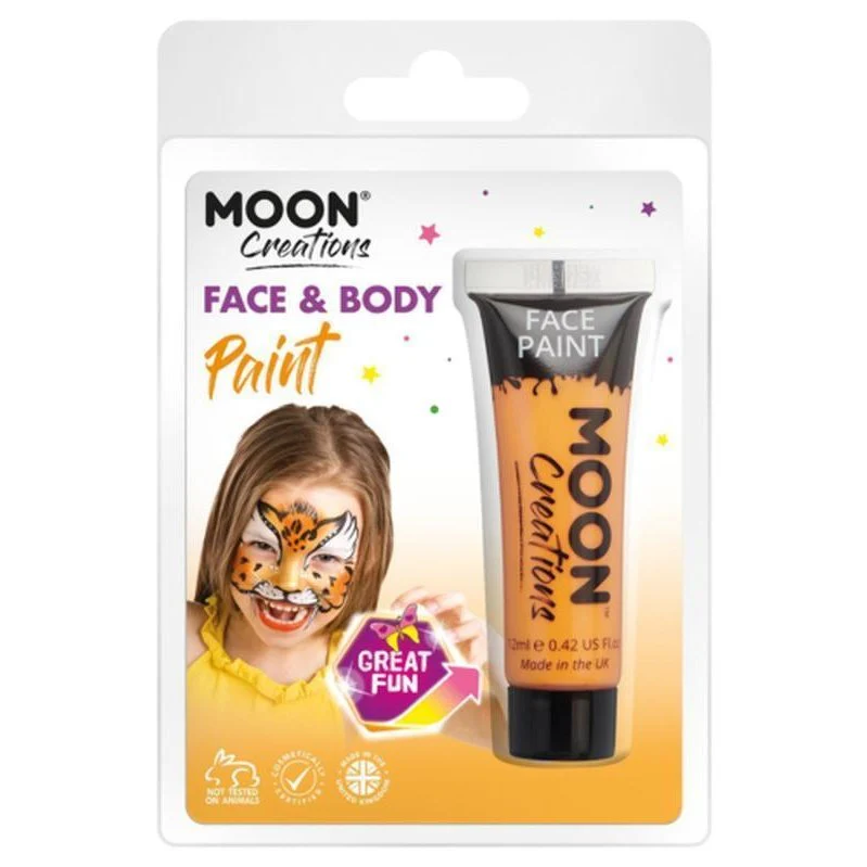 Moon Creations Face & Body Paint, Orange - Image 3