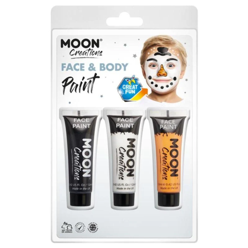 Moon Creations Face & Body Paint, Snowman