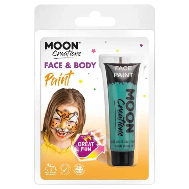 Moon Creations Face & Body Paint, Turquoise - Image 3
